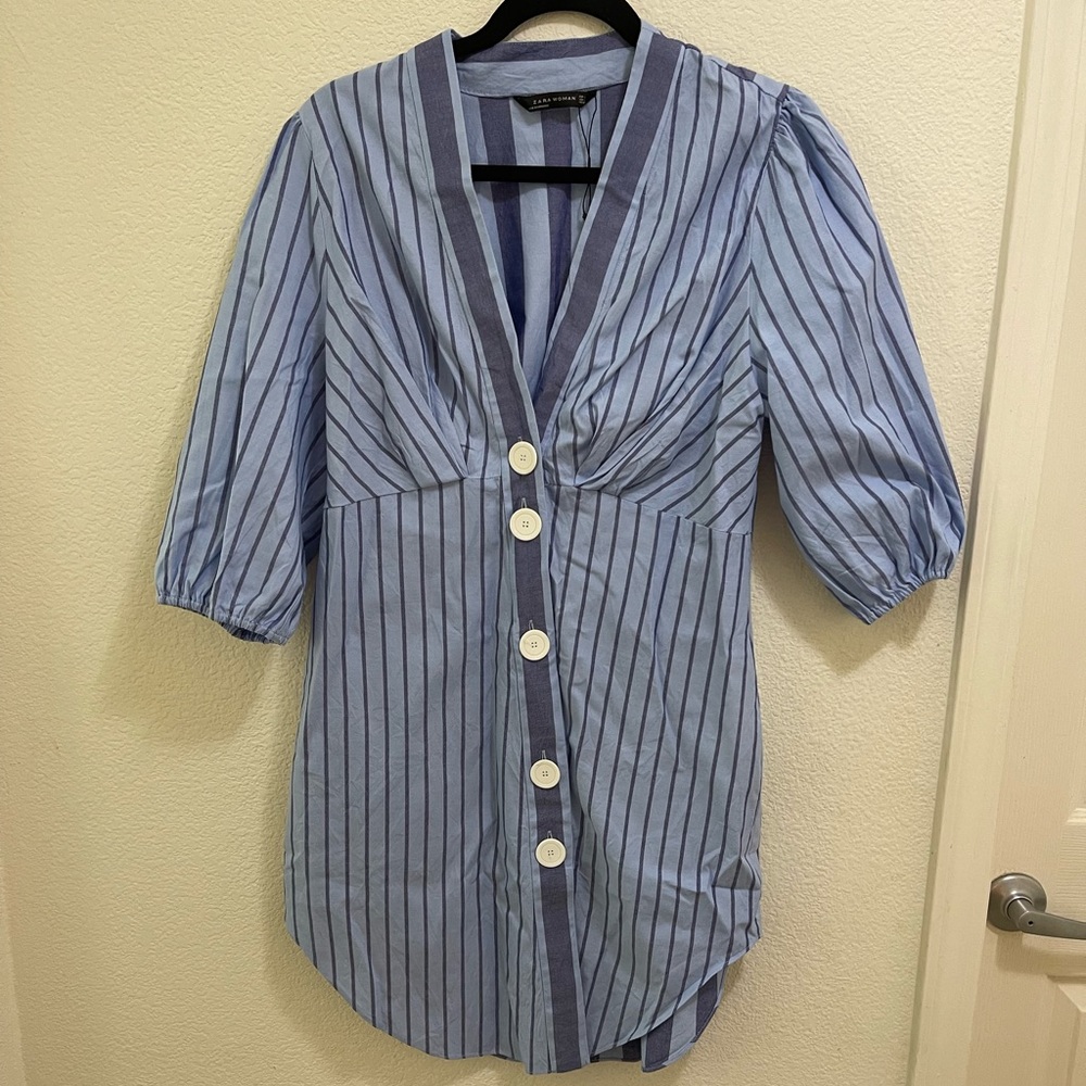 ZARA Woman Shirt Dress | size: Large
